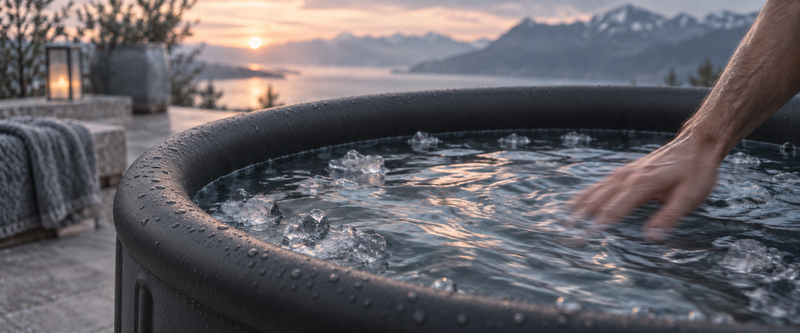 OMNIAIR Round Basic for an ice bath at home without a permanent installation