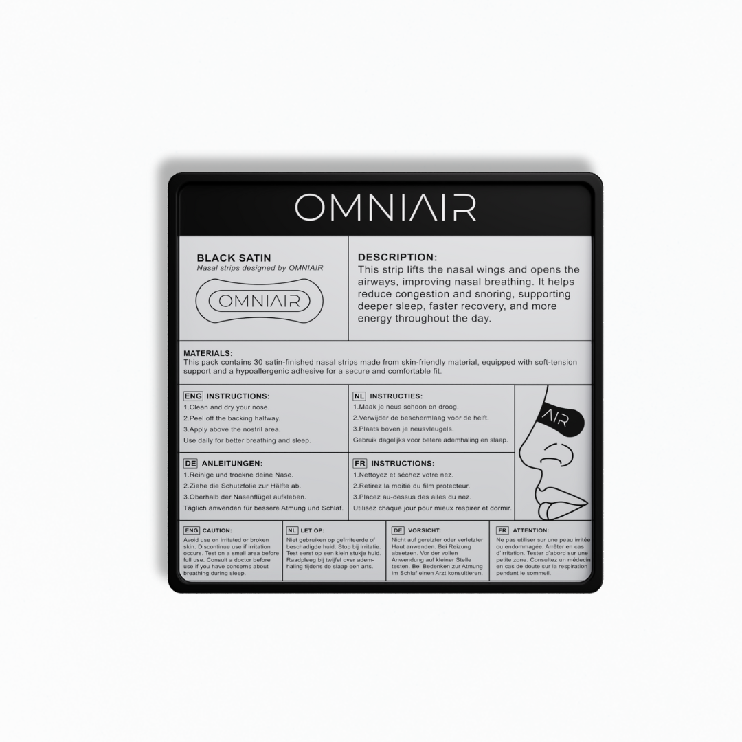 Zwart Satijnen Neusstrip