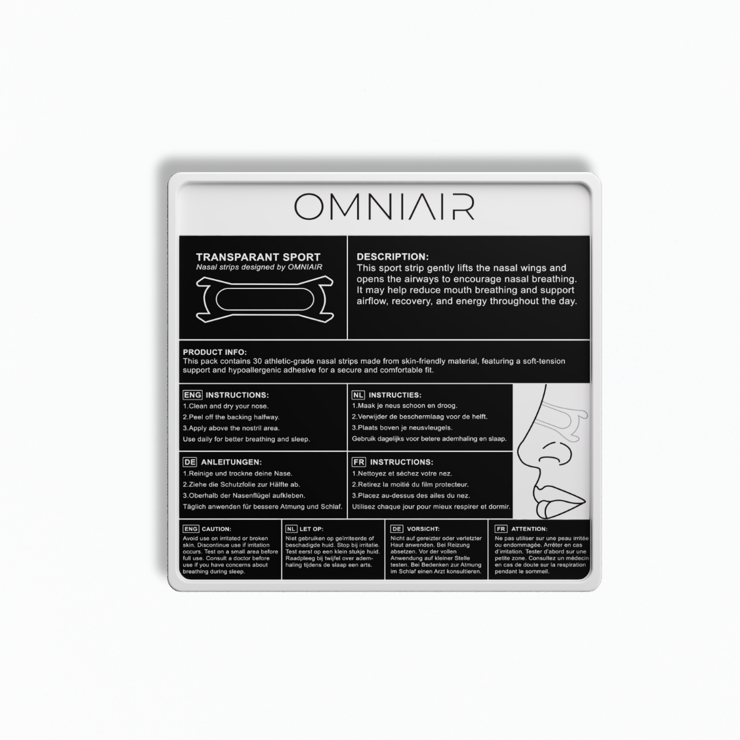 Neusstrips - Sport | Transparant