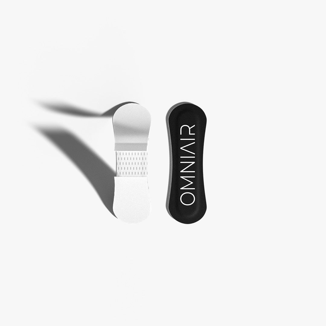 OMNIAIR Comfort Nasal Strip Black – soft nasal strip for nighttime use