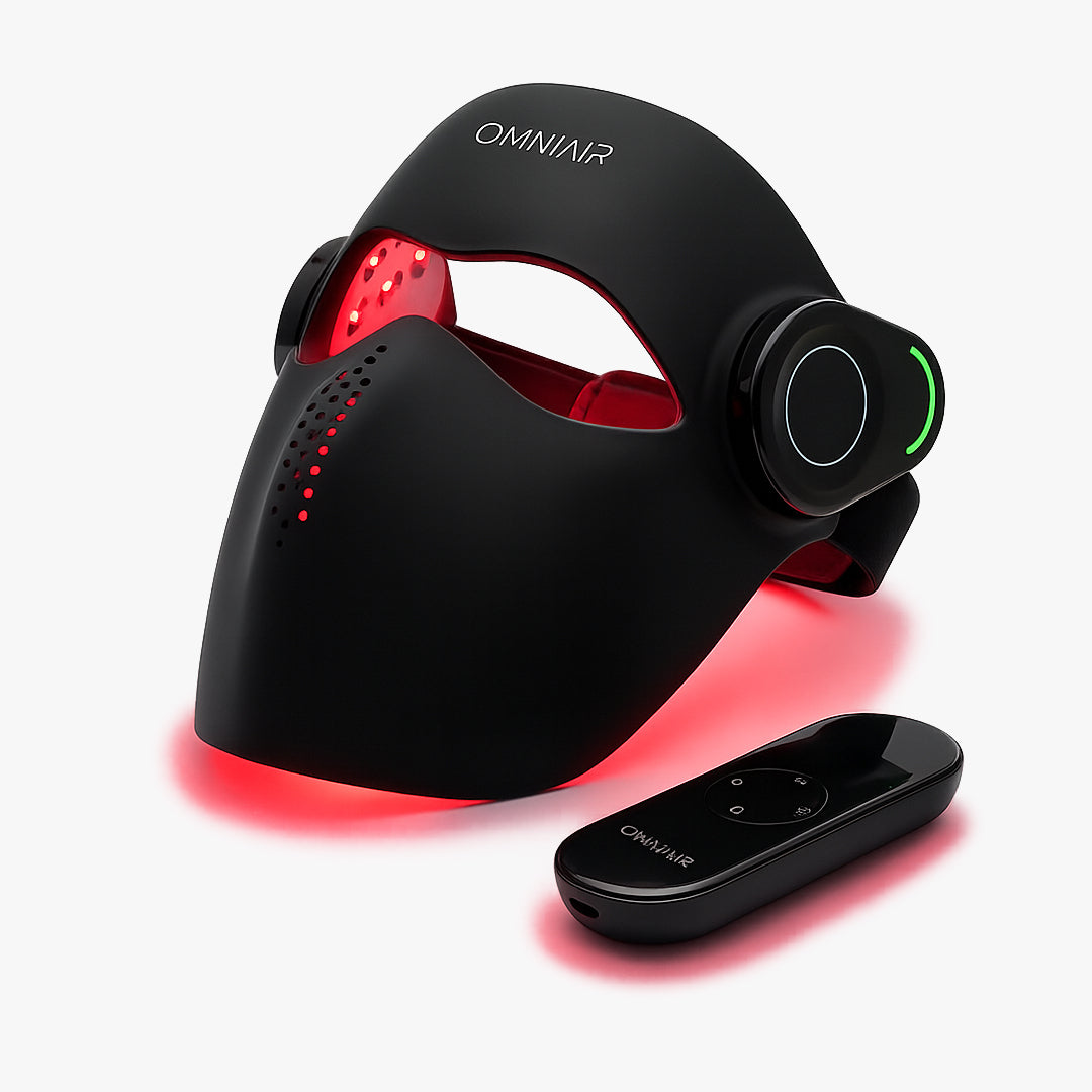 OMNIAIR Red Light Mask – facial red light therapy for skin rejuvenation