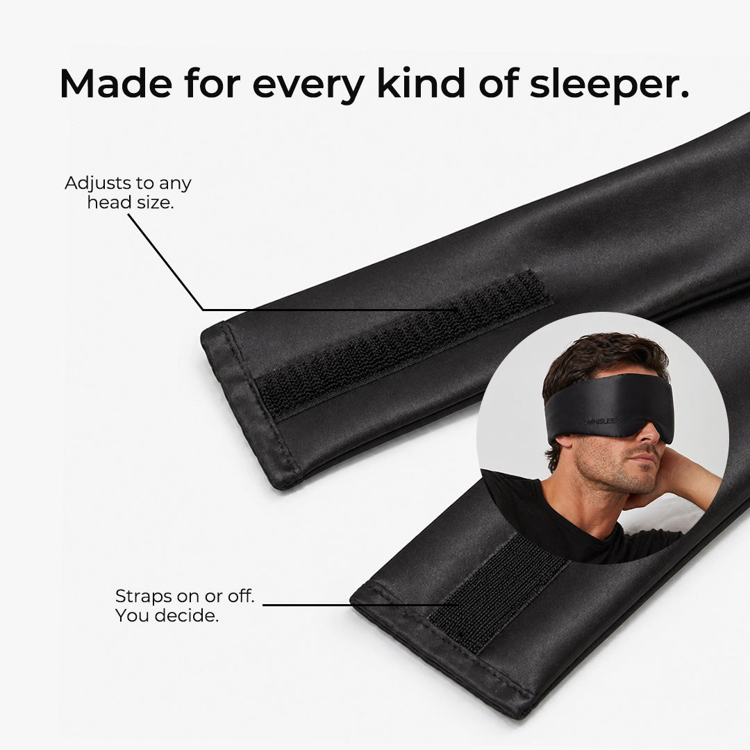 Slaapmasker Zwart | 23 Momme Moerbeizijde