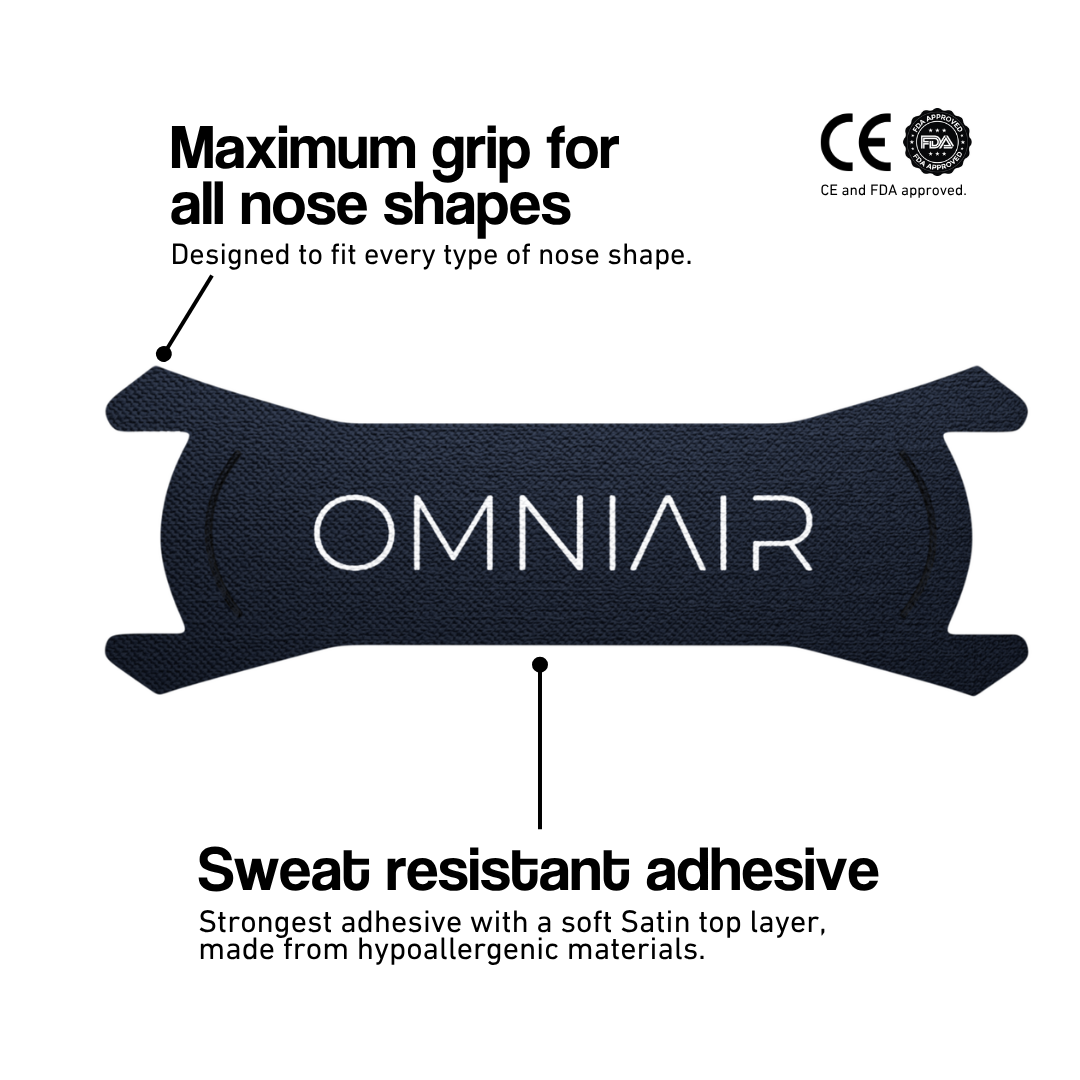 Sport Nasal Strips – Black Satin - Omniair